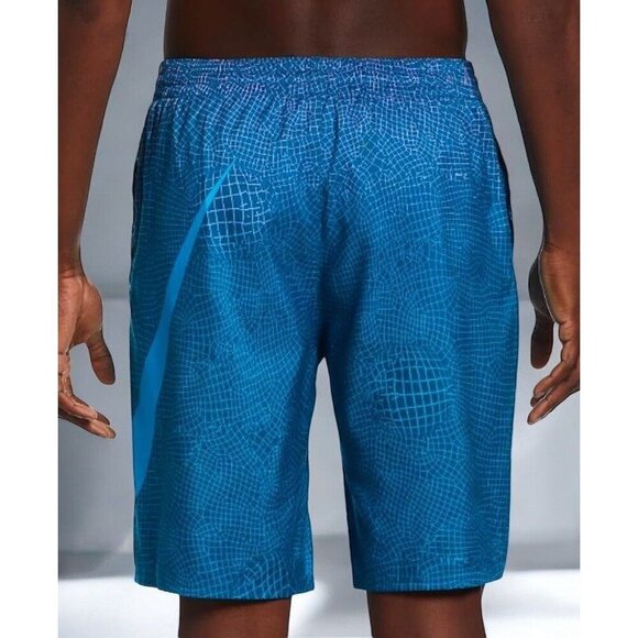 Nike Mens Breaker Grid Swoosh Volley 9" Swim Trunks Green Abyss New Small - Picture 3 of 4
